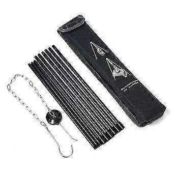 1Pcs Portable Aluminum Alloy Outdoor Camping Tripod Picnic Folding Campfire Cookware Grill Pot Hang