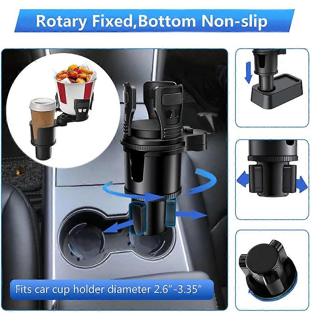 Bilvattenkopphållare Multifunktionell roterande mittkonsol