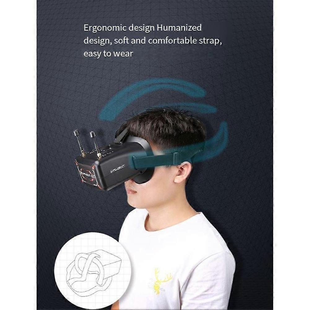  FPV Goggles 4.3inch 5.8GHz 40CH FPV Head-mounted Goggles