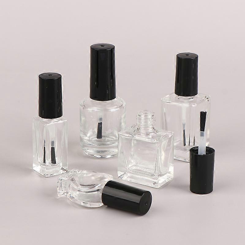 3/4/5/8/10/15ml Sub-packed Nail Polish Bottle Nail Gel Empty Bottle with Brush Glass Empty Blending Bottle Touch-up Container