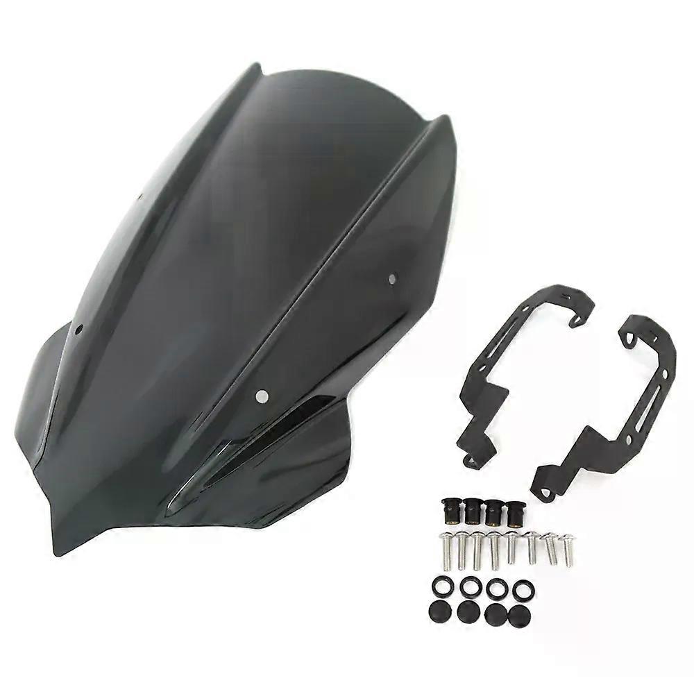 con Motorcycle WindScreen Windshield Shield Screen Visor Wind Deflectors With Bracket For Kawasaki Z250 Z400 Z 250 Z400 2019-2024