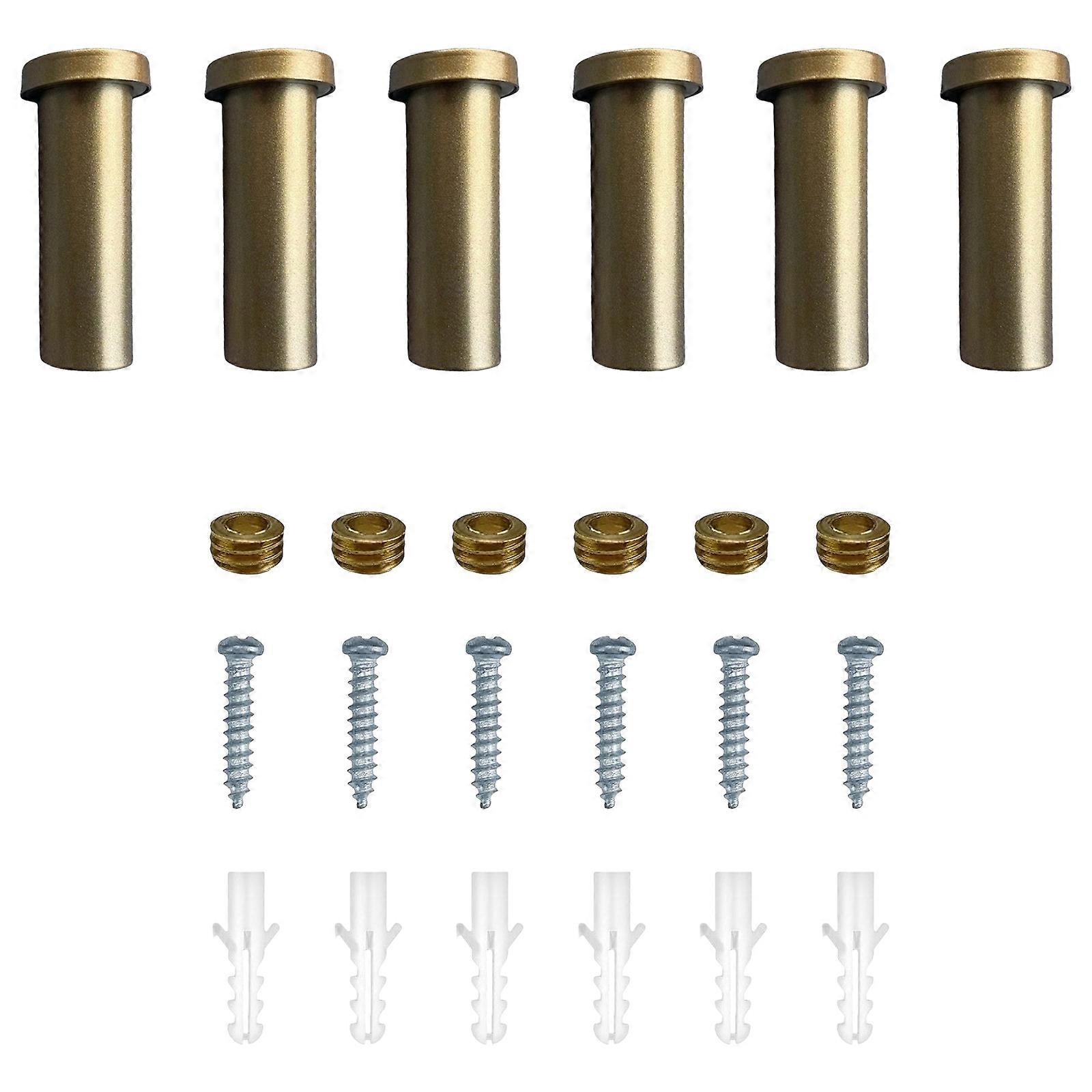 Set Of 6 Practical Black Stainless Hooks Functional Towel Hooks Perfect For Home Organization And Space Optimization Gold