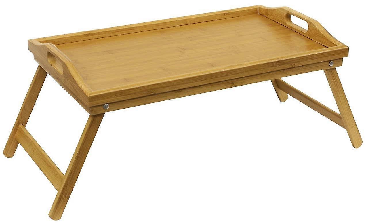 Natural Bamboo Breakfast Bed Tray for Home Use