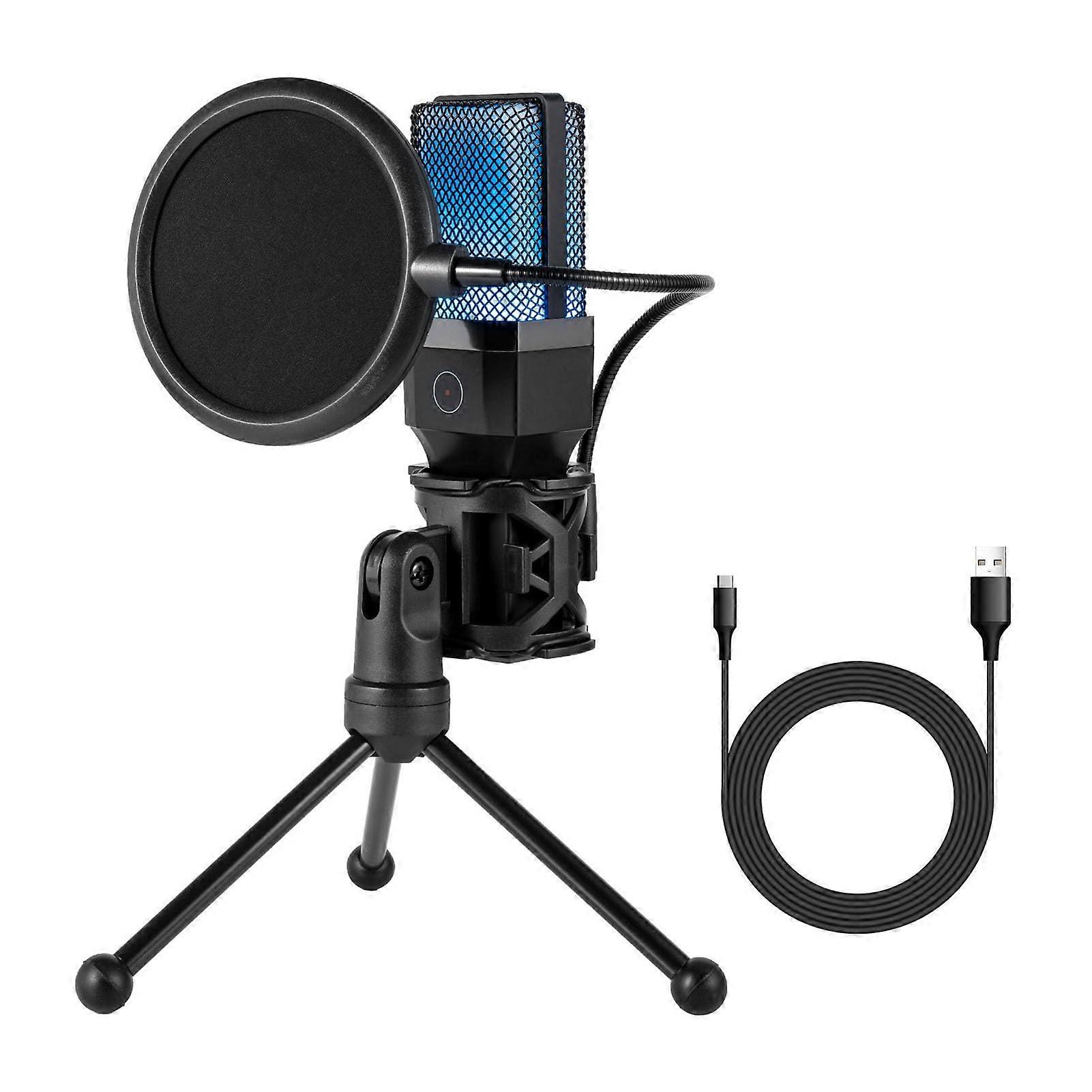 Gaming Podcast Condenser Microphone for Gaming Recording Streaming and Twitch
