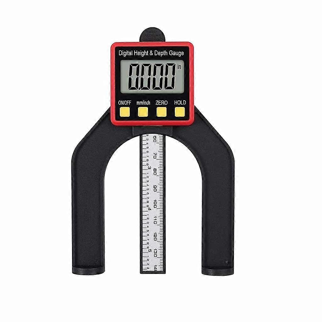 Digital 80mm Depth Gauge Woodworking 2 in 1 Height Measurement Tool for Setting Rebates Grooves Woodworking Measuring Tools