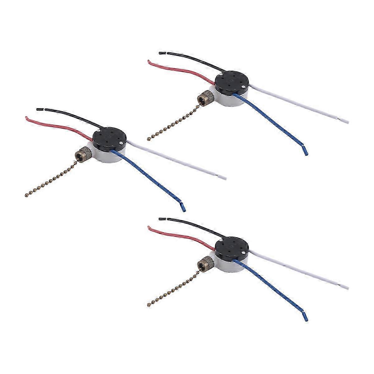 3-Piece Ze-208S E89885 3-Setting 4-Wire Pull Chain Fan Switch Assembly