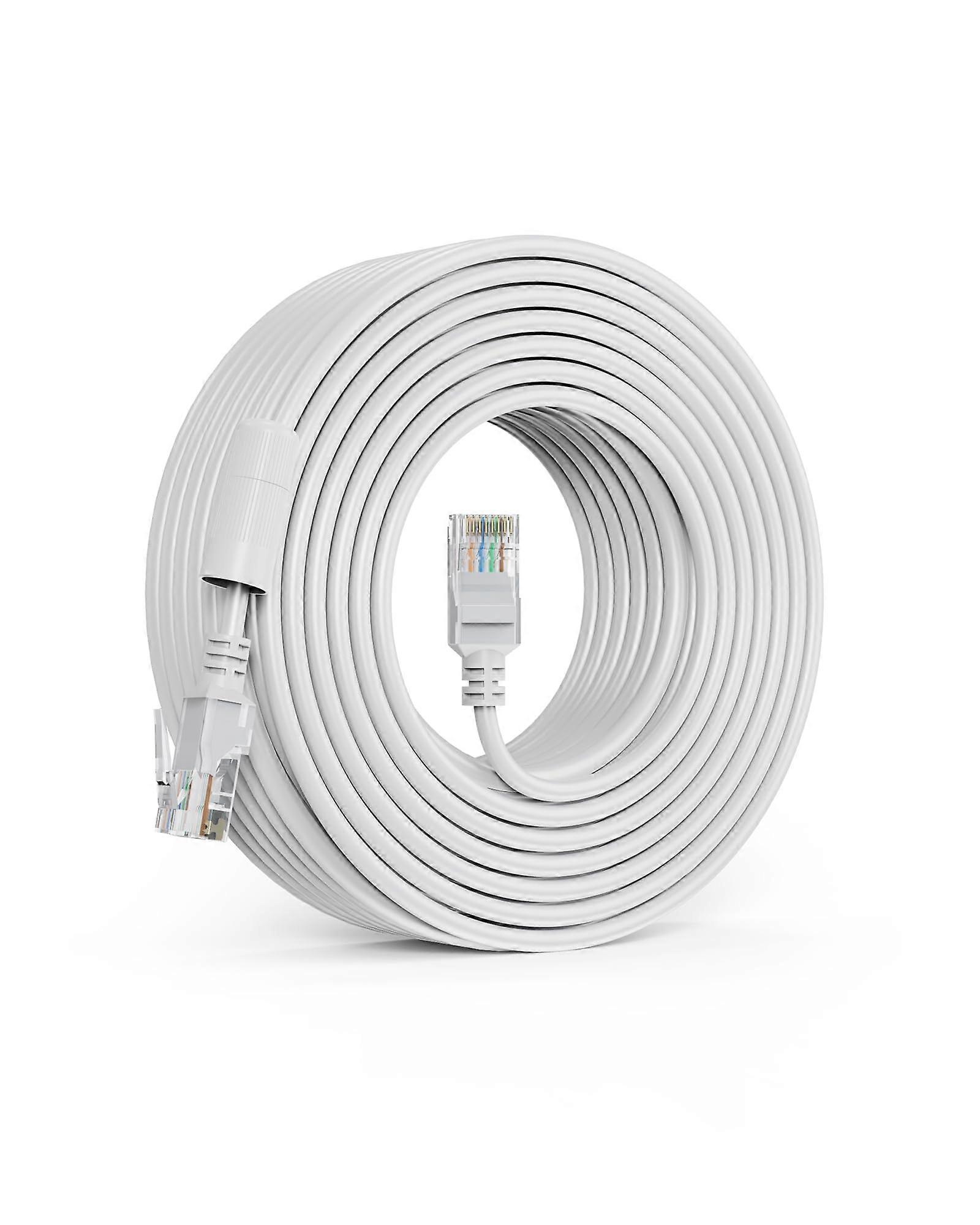 Ethernet Cable 100ft (30m) Cat5e Patch For POE Camera NVR, RJ45 Network Cord, IP Camera, Switch, Router, PC, Modem
