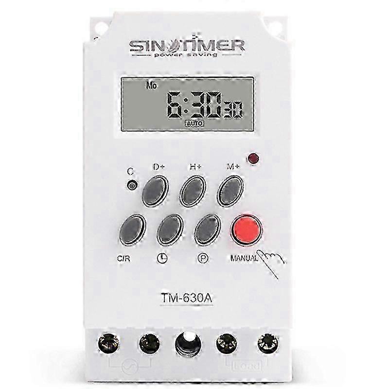 12V DC Input Programmable 24Hrs MINI TIMER SWITCH Time Relay Output Load High Power 30A