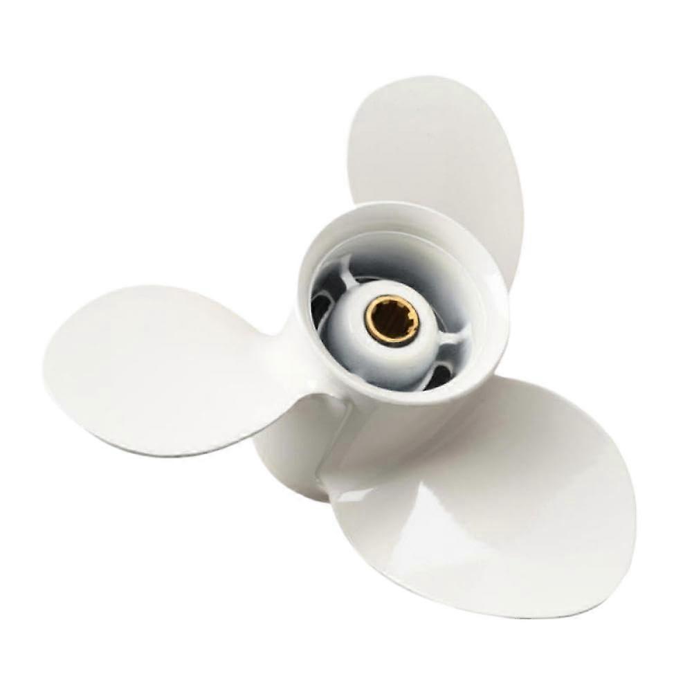9-1/4 X 8 Aluminum 3 Propeller Compatible With 9.9-15HP Boat Engines 8 Spline Tooth 63V-45947 Replacement Part