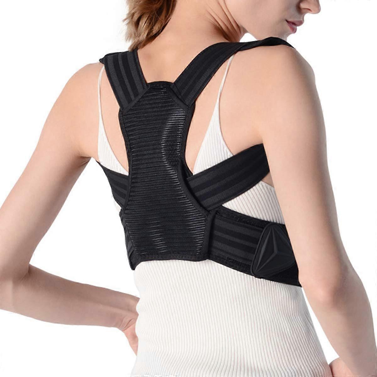 Spine Support Posture Corrector for Men and Women, Neck and Back Pain Relief, Adjustable Size, Comfortable Fit