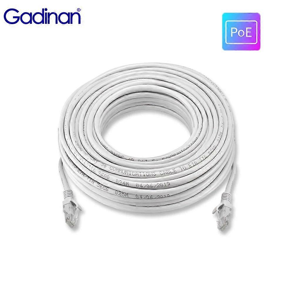 Cctv Ethernet Cable 10m-50m Cat5e Rj45 Lan Waterproof For Cctv Poe Ip Camera