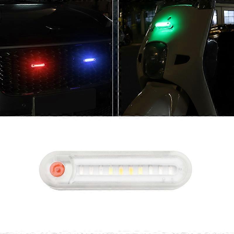 Motorcycle Electric Car Anti-Rear Collision Solar Strobe Warning Light, Specification: Colorful Light