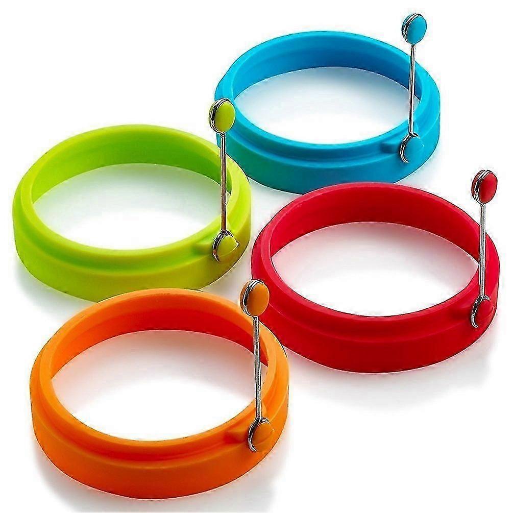 Perfect Fried Egg Mold or Pancake Rings (New,4pcs), Multicolor