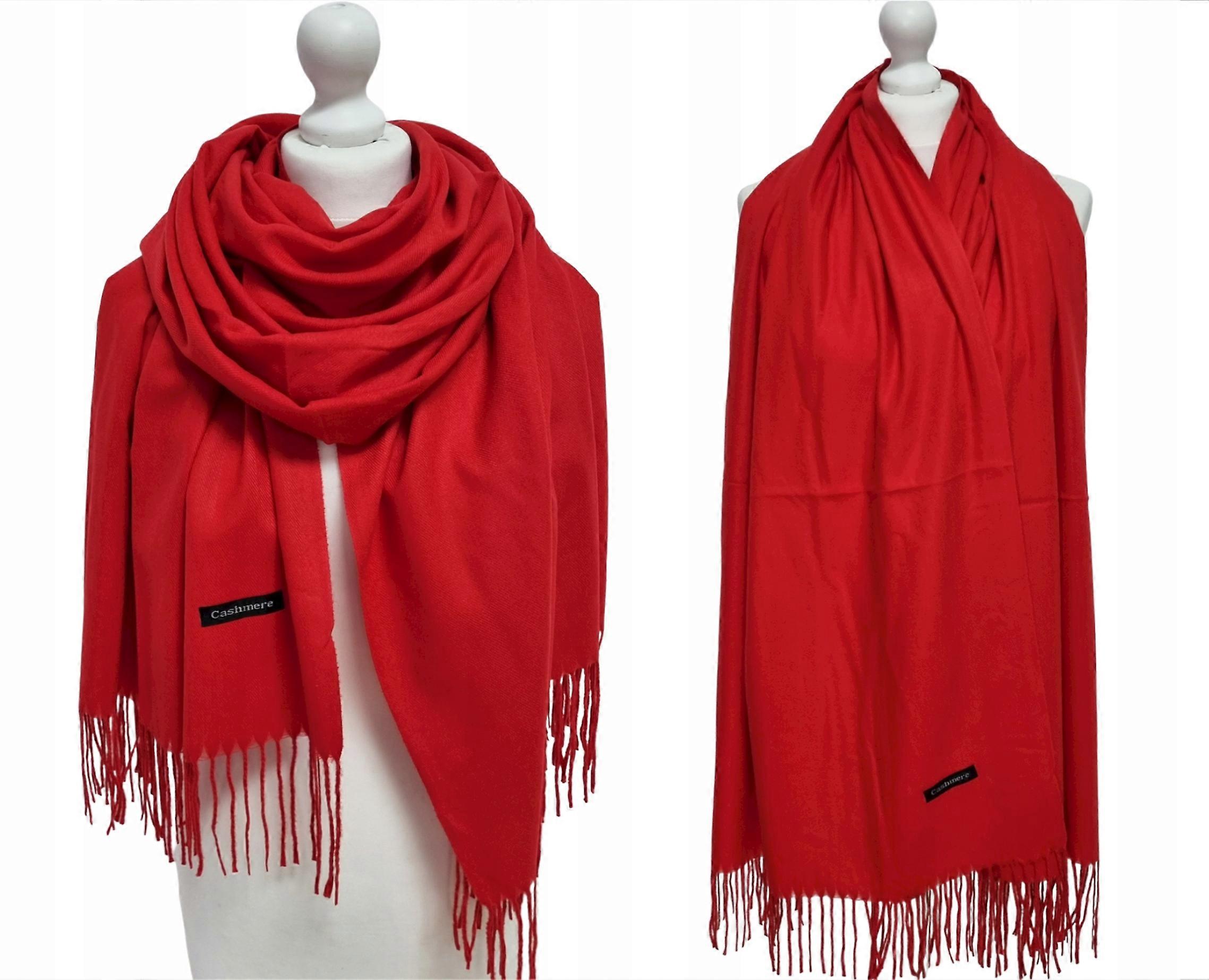 Écharpe en cachemire Écharpe classique en cachemire rouge