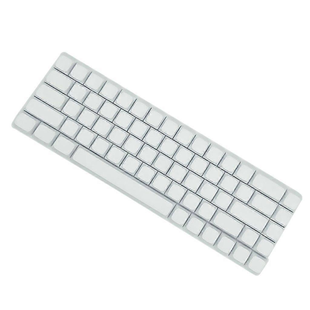 PBT Keycaps 68Keys Minimalistisk vit tom keycap sublimeringar för AK680 RK68