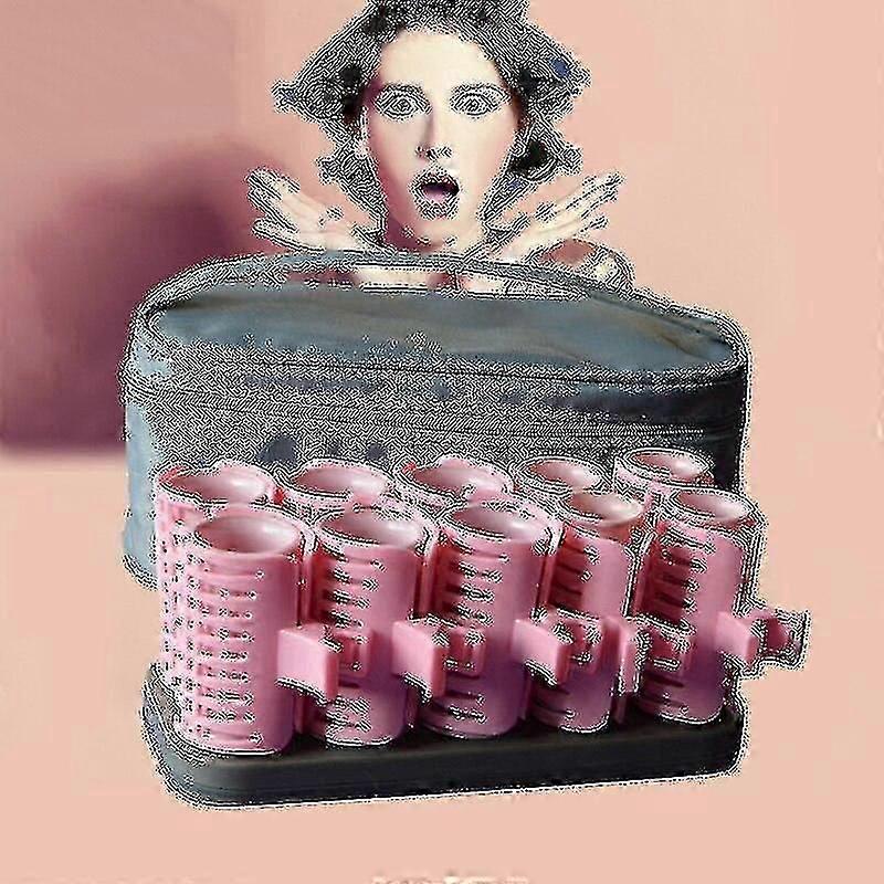 10 pz/set Rullo Riscaldato Elettrico Extra Capelli Spessi Bigodini Termostato In Ceramica Ion Capelli Secchi Secchi/bagnati 2y