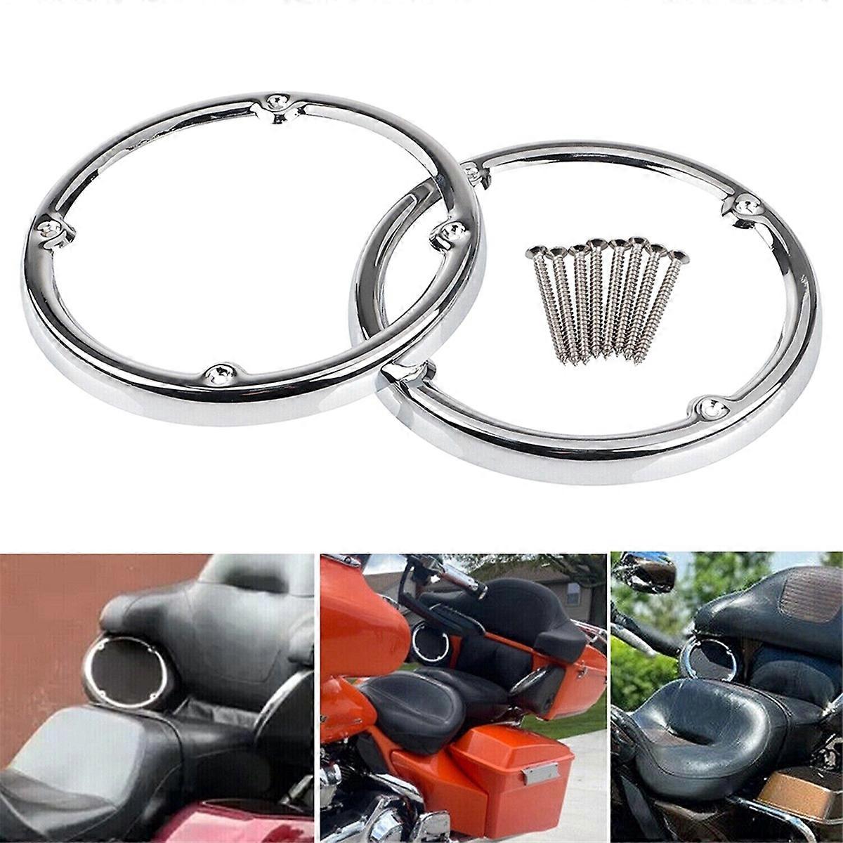 Chrome Rear Tour-Pak Speaker Trim for Street Glide