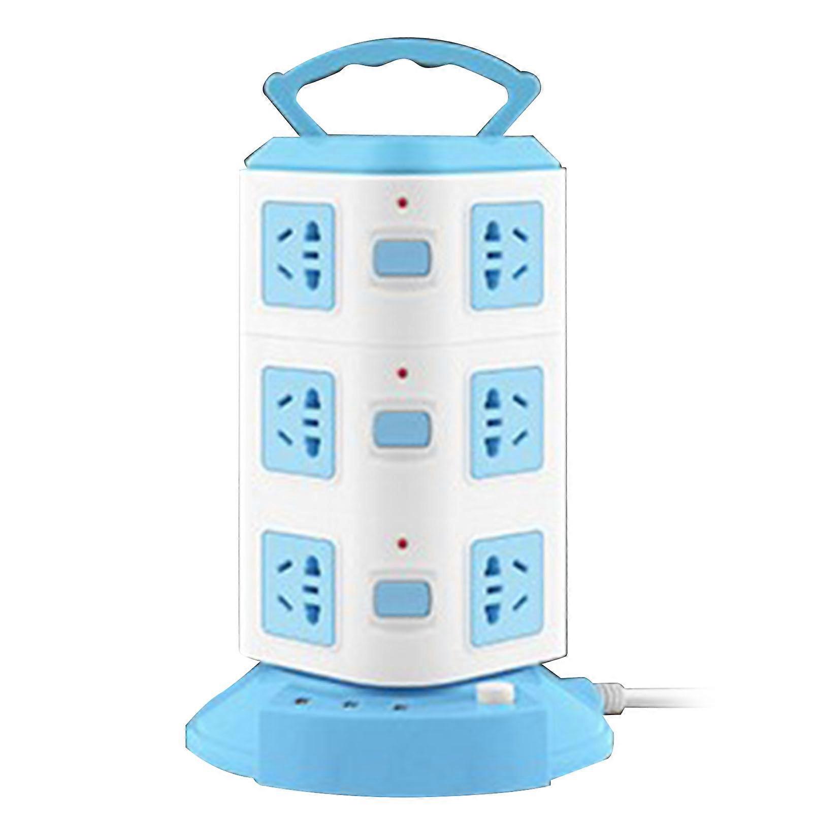 Strip Tower Type Multifunctional Outlet Overload Protection Portable Power Socket with USB Port 10A