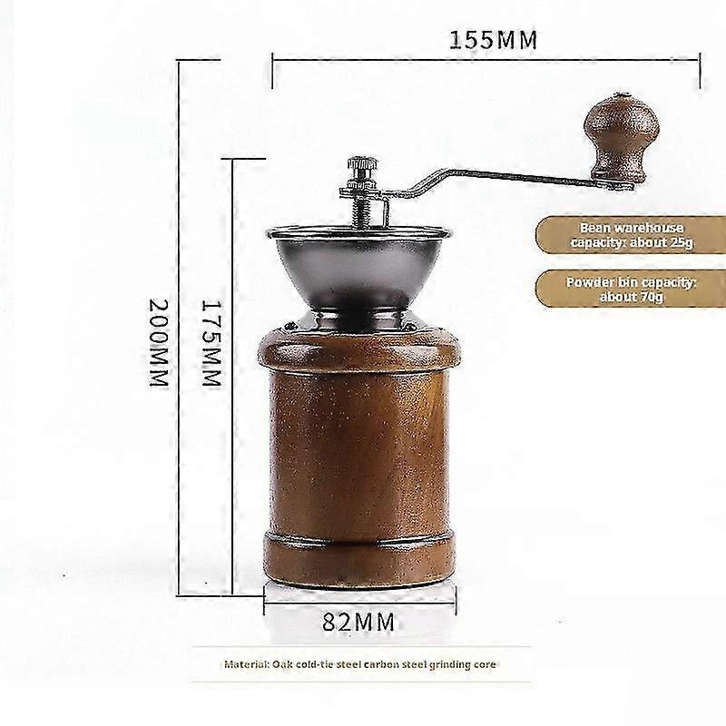 Adjustable vintage hand-cranked small grinder