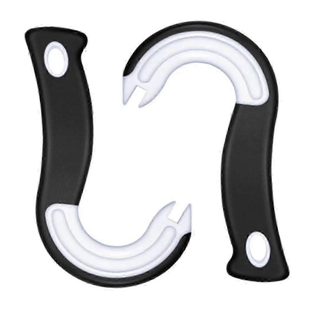 Manual Can Openers Tin Jar Caps Opener Safe Bottle Opener To Remove Stubborn Lids With Ergonomic Handle For Opening Jars Cans Tins Bottles(2 Pcs, Blac