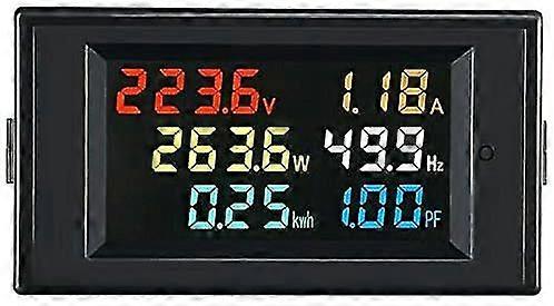 6 In 1 Ac Monitor D69-2058 Ac Digital Voltage And Current Power Frequency Factor Electricity Meter Multifunction Power Supply Monitor
