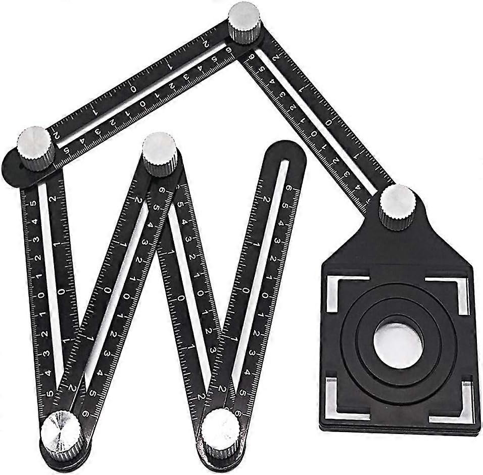 Multi-Angle Adjustable Measuring Ruler For Woodworking And Tiling
