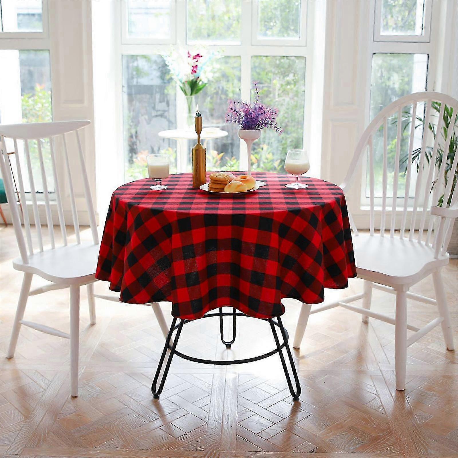 Nappe Nappe Nappe de Table De Fête De Mariage Rond Pour Salle À Manger Cuisine 2024 Nouveau