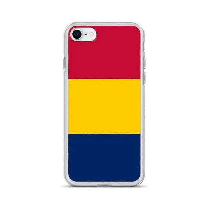Phone case - PIXELFORMA - Flag of Chad - Compatible with iPhone 6 Plus - Flexible - Shockproof - Silicone