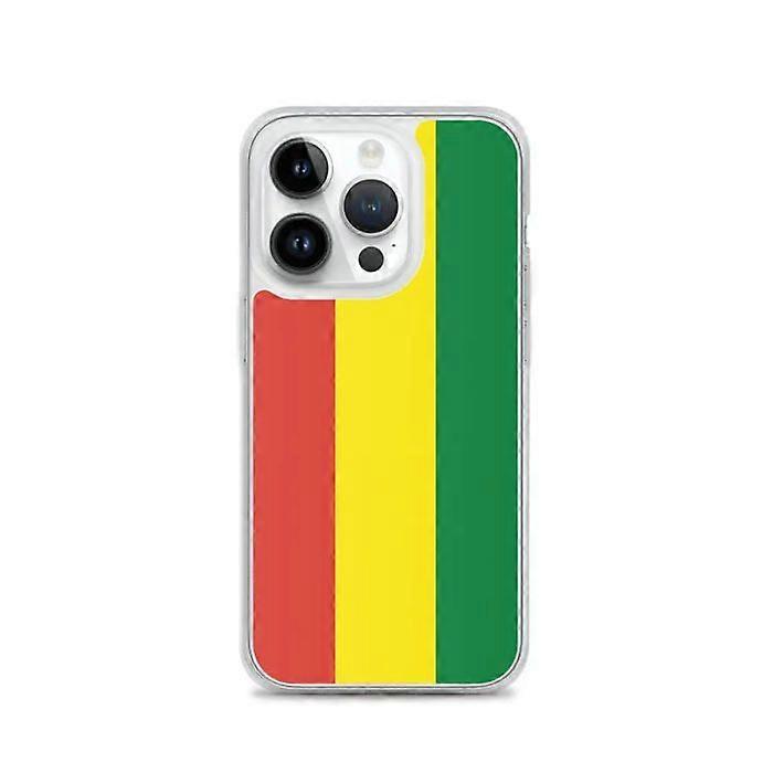 iPhone Case - Bolivia Flag - iPhone 14 Pro - Soft - Transparent Plastic - Vertical Model