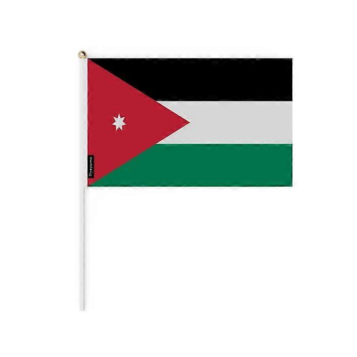Miniature Flag - Multicolored - Jordan - 20 x 30 cm - 100 pieces - Durable Polyester