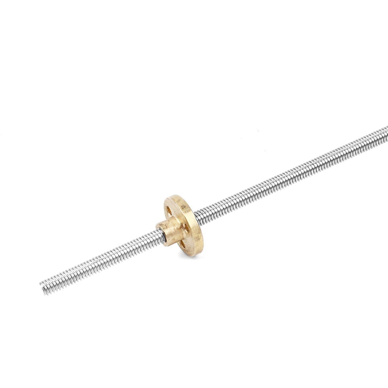 Threaded Backlash 6mm Trapezoidal Thread Rod T6 Lead With 1mm 2mm 4mm 6mm Brass Nut Compatibility