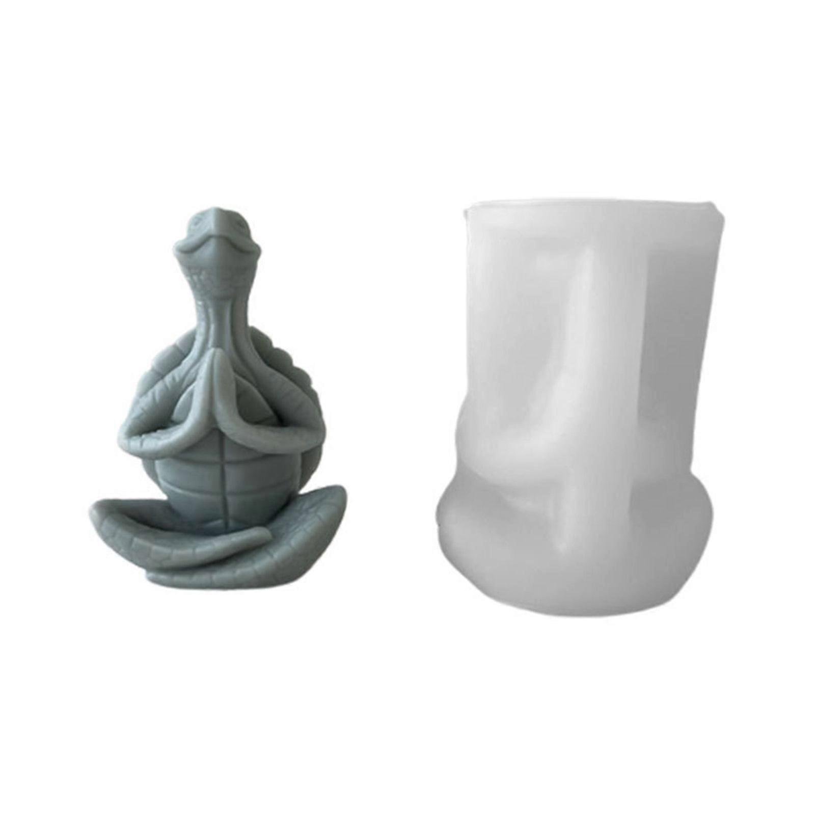 Soap Molds Craft Mold Candle Mold Hand-Making Tools Meditation Turtle Shaped Silicone Material for Hand-Making Crafts