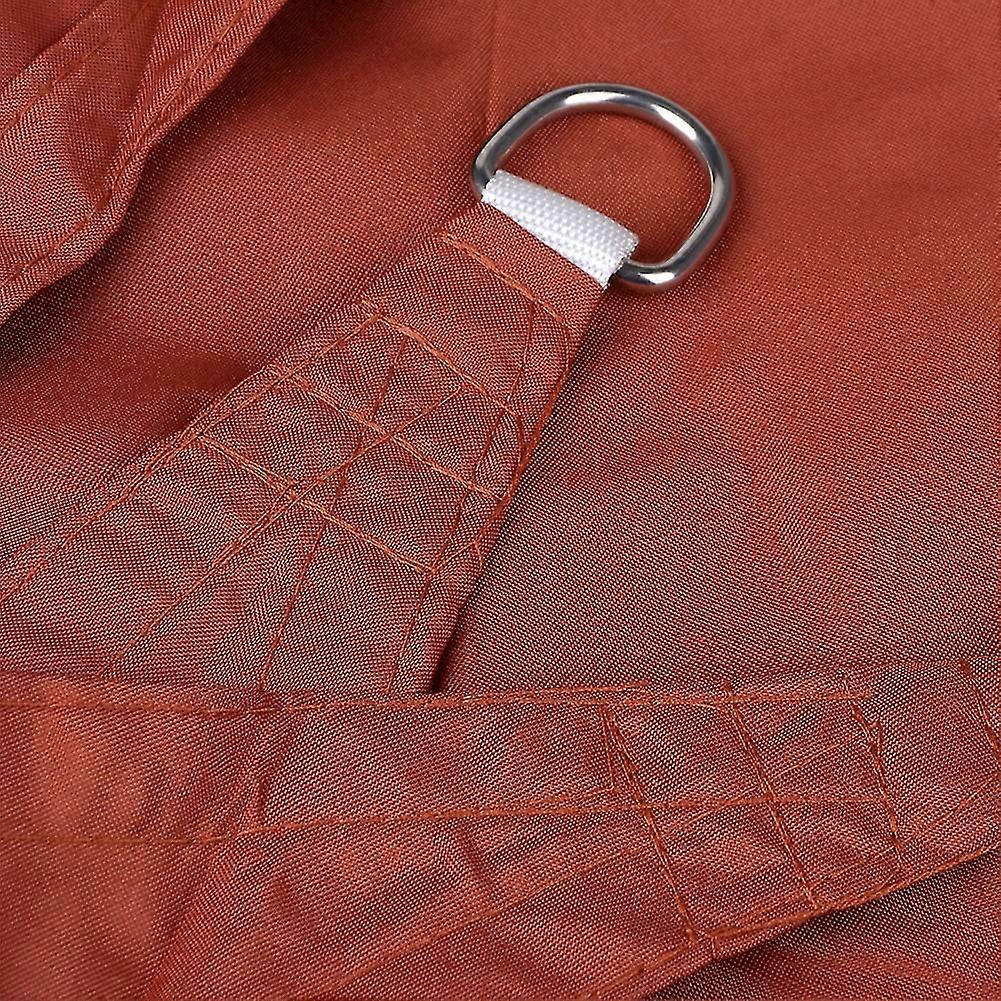 8*8*8ft Sail Patio Suncreen Sun Triangle Canopy 90% Uv Block With 3 Ropes Yellow Three Corners Outdoor Shade