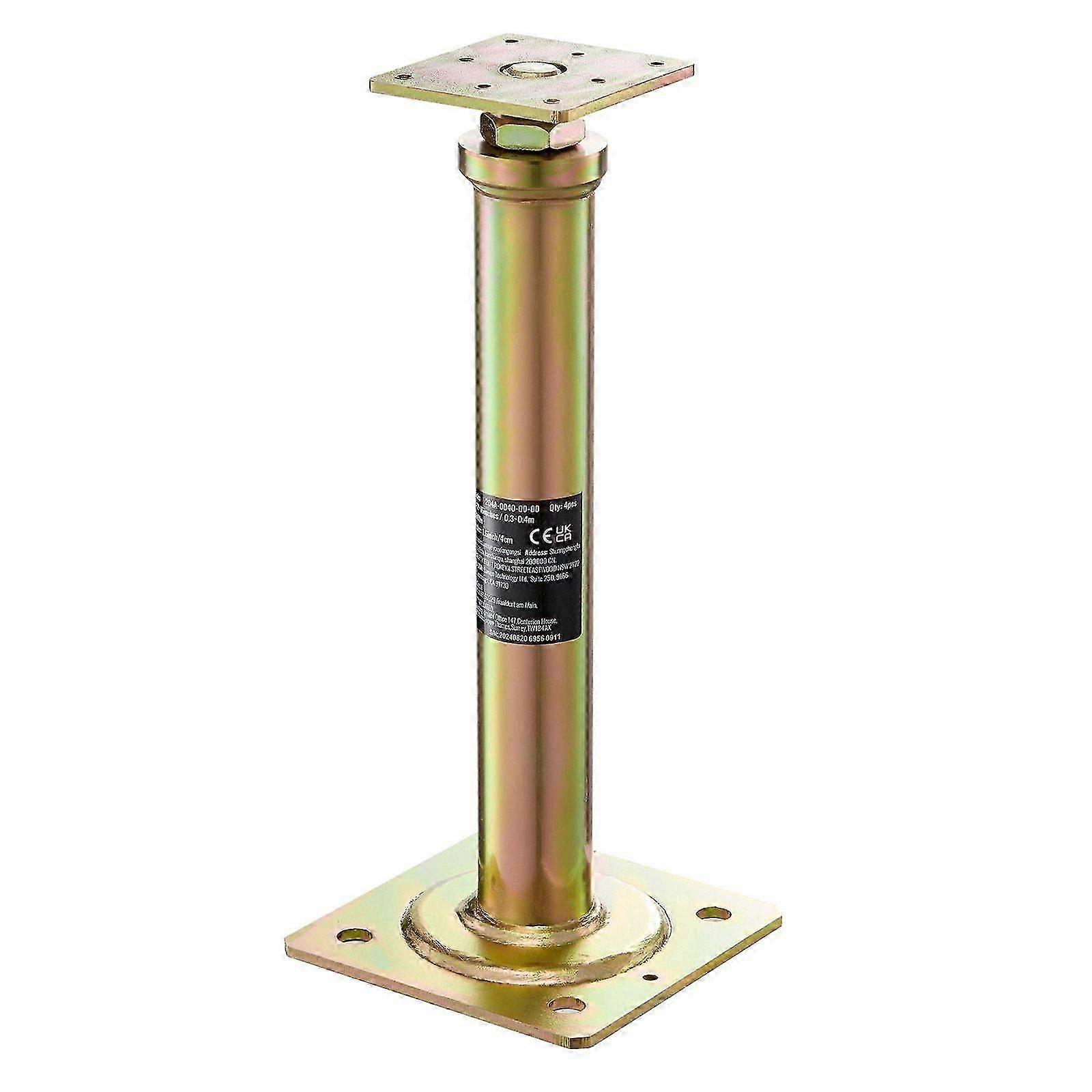 House Floor Jacks, 4 Pack, 11.6"-16" Height Range, 2500 lbs Max Load, Adjustable Support Beam, Galvanized Jack for Temporary Support