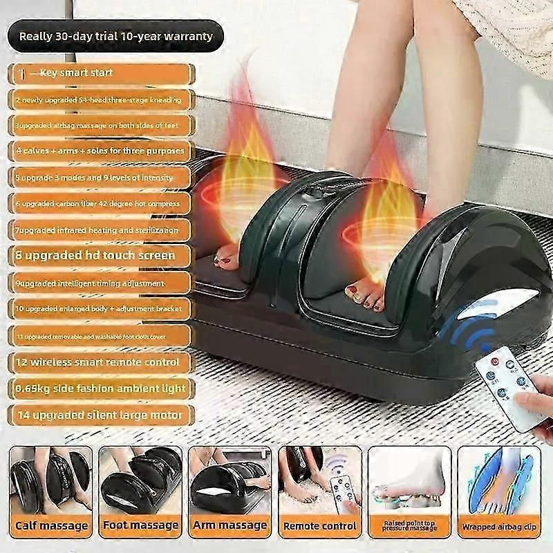 電動ディープ指圧レッグマッサージャー全自動エアバッグ混練プレスフットハンドショルダーマシンリラックス加熱ローラーカーフ
