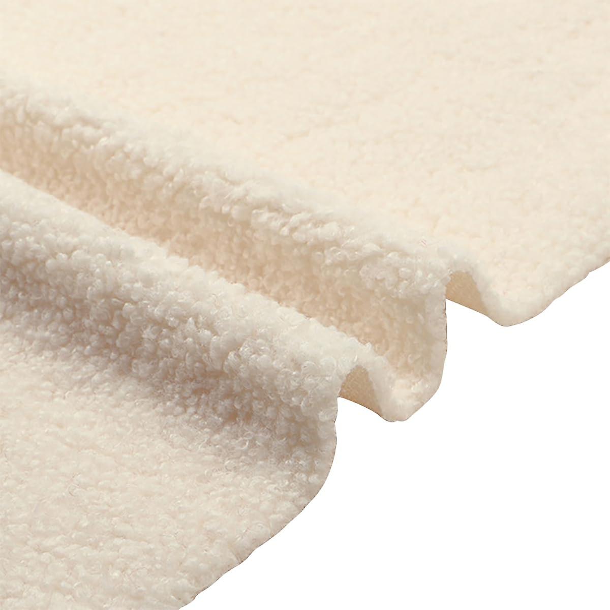 Faux Lamb Fabric 19.69x63 Inch Soft Warm Artificial Wool Fleece for DIY Crafts and Sewing Projects