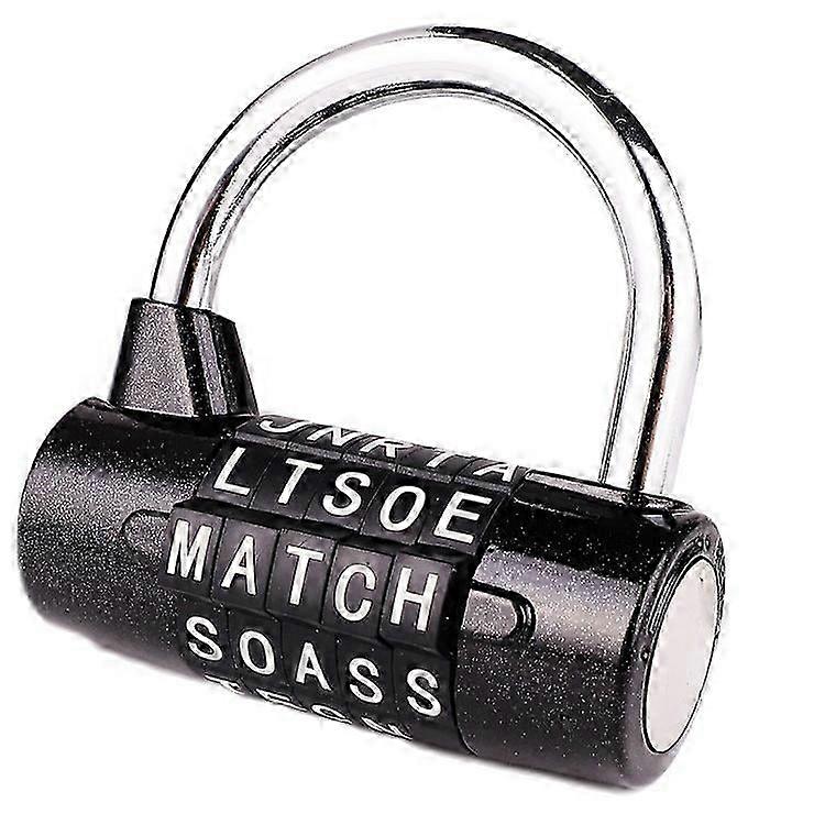 5-Letter Combination Padlock Black