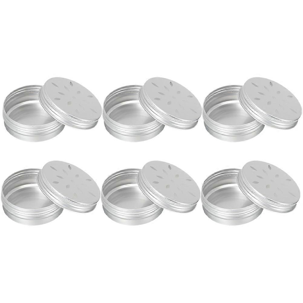 6pcs Dog Scent Training Boxes in Aluminum Case with Perforated Lid for Nose Work Agility Training to Improve Smell Recognition and Reduce Stress in