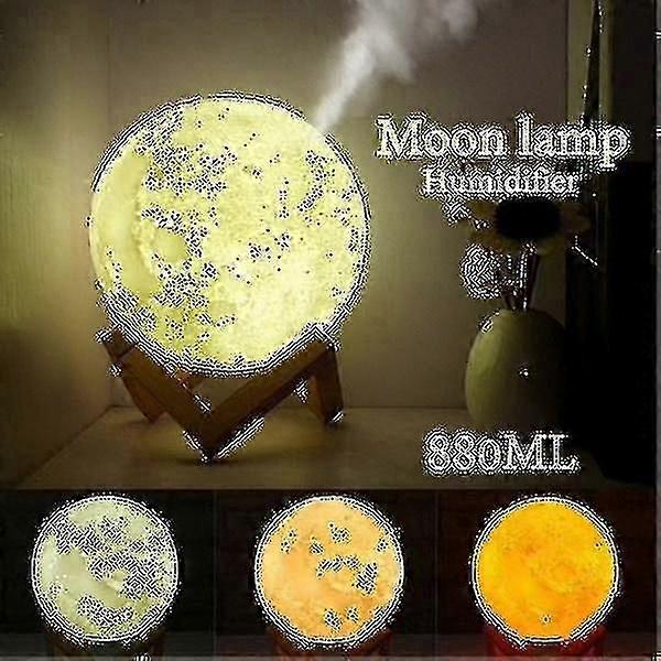 Moon Lamp Humidifier - Aromatherapy Diffuser Led Desk
