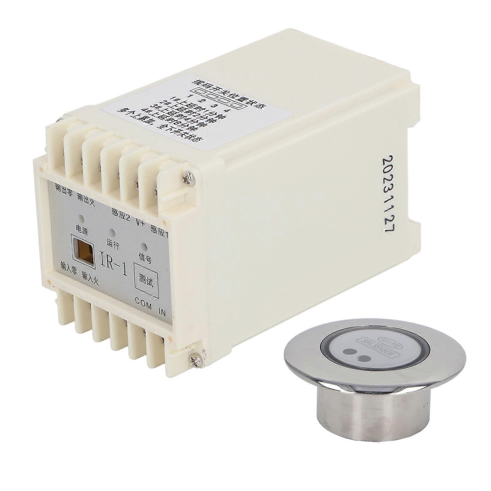 SPA Induction Switch Controller Stainless Steel Spa Induction Control Time Delay Switch Touch Switch Pool Accessory Round Column 