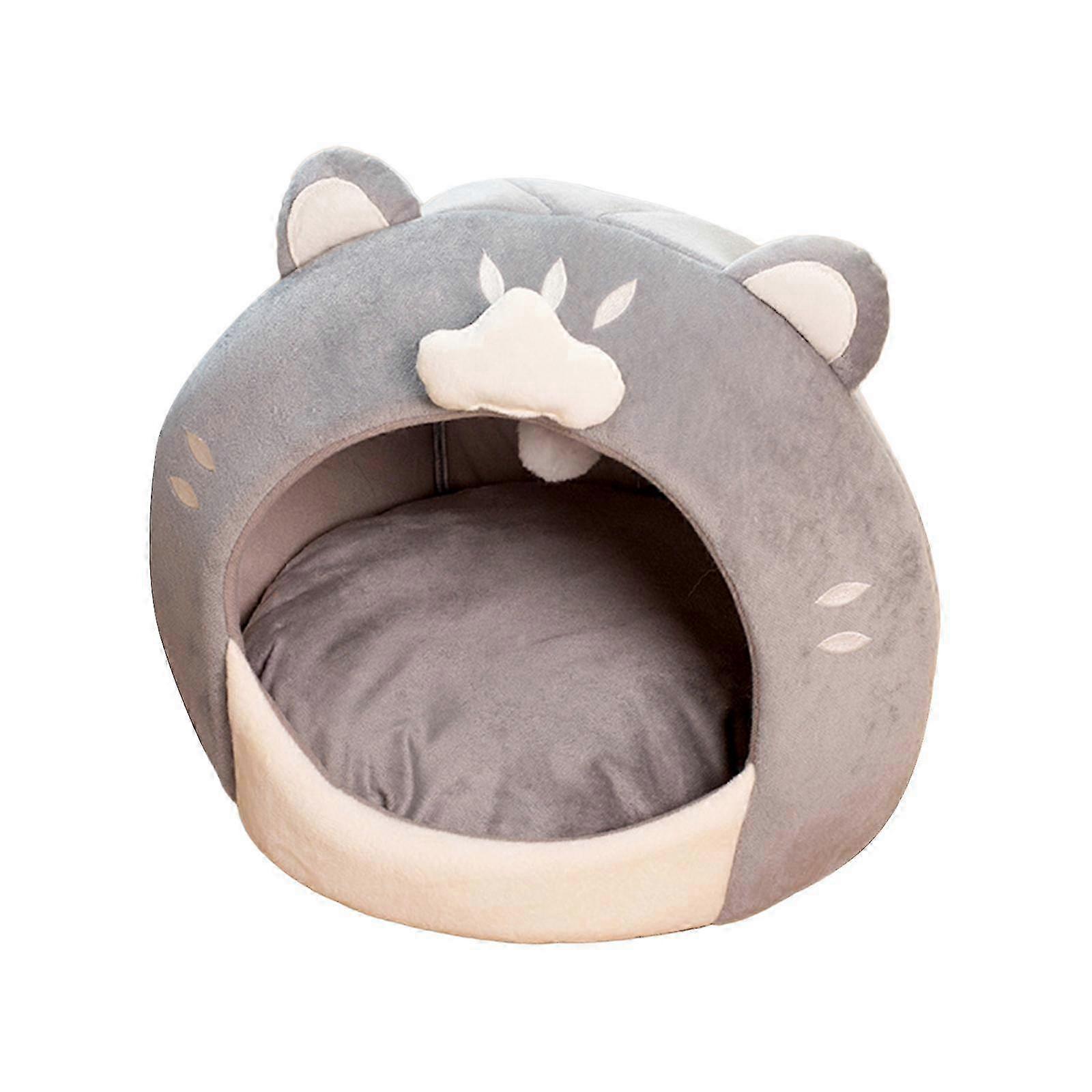 Tent for Kittens and Cats, Covered Pet House with Plush Ball, Washable, Wear Resistant, and Anti-Slip Bottom for Cozy Comfort in Your Home