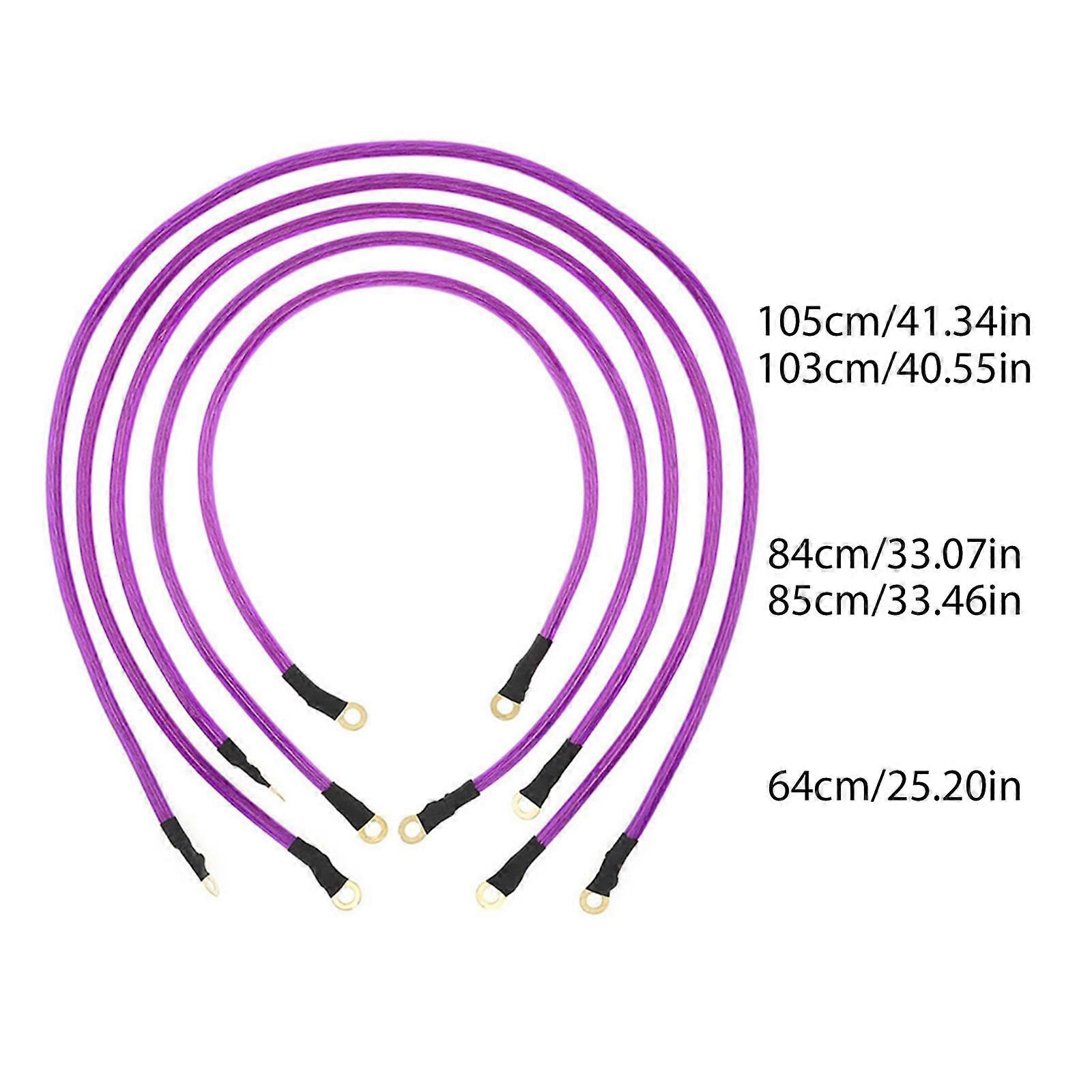 Car Engine Regulated Rectifier Earth Cable Wire Improve Power System High Performance Battery Ground Cord 5-Point 5 Pack