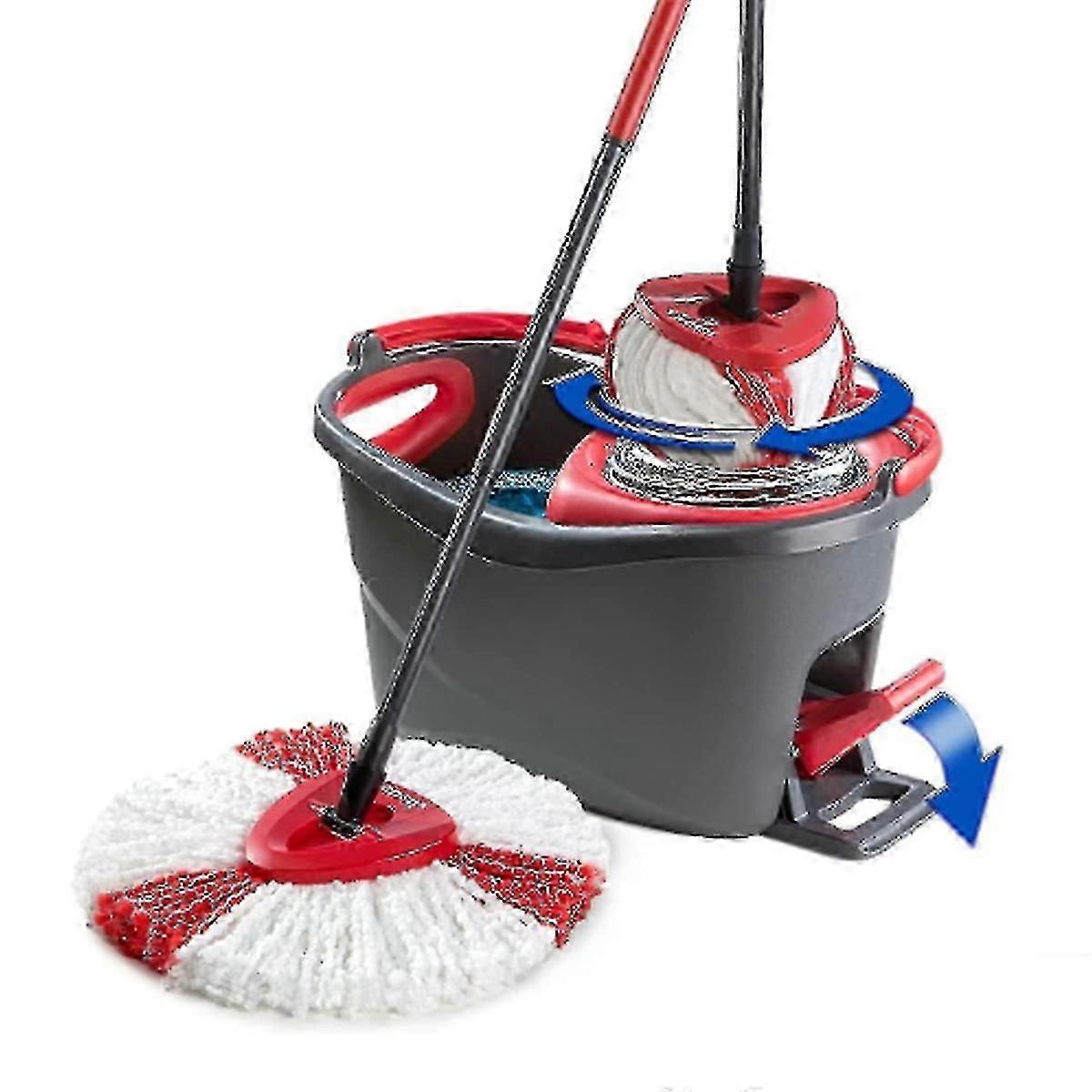 Revolutionary Turbo Easywring Microfibre Spin Mop, Spinner Ensures Hassle-free Floor Cleaning