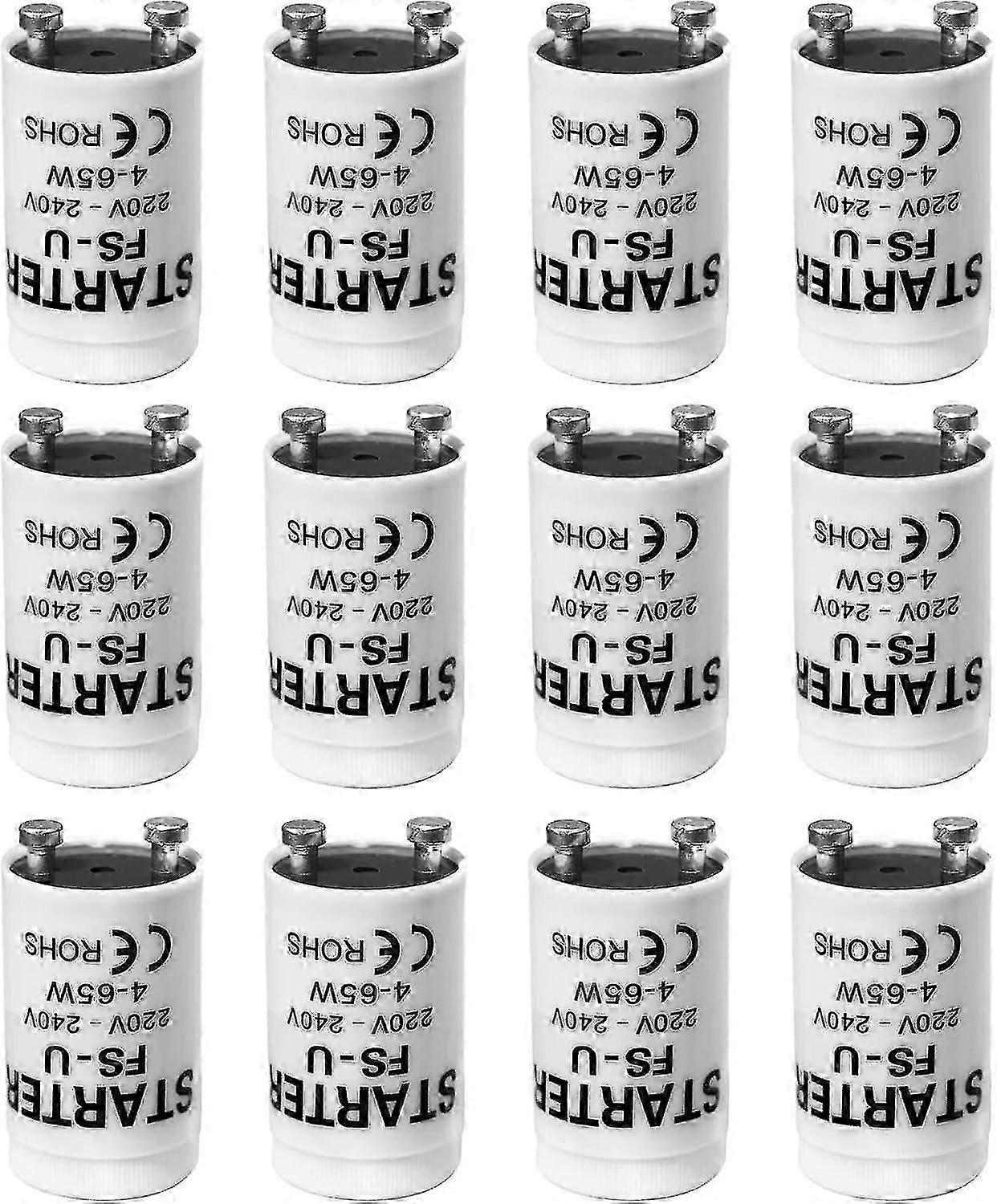 12 βολβός εκκινητών σωλήνων φθορισμού 4-65W 200-250V εκκινητής των οδηγήσεων για τις φθορίζουσες λυχνίες led σωλήνων εκκίνησης των οδηγήσεων για τους λαμπτήρες σωλήνων νέον φθορισμού