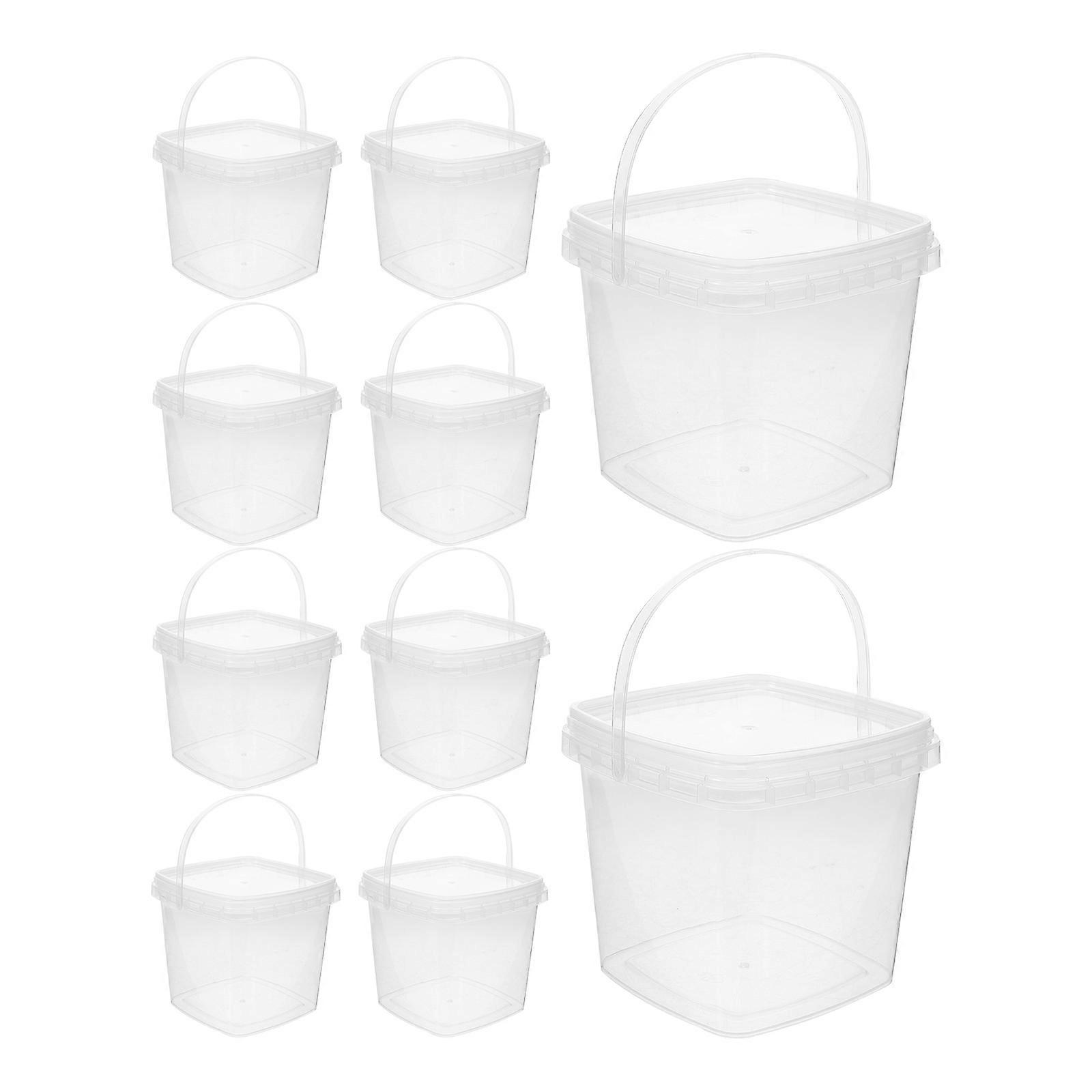 Plastic Pail with Lid, Multi-purpose Storage Solution, Built to Last and Stay Fresh