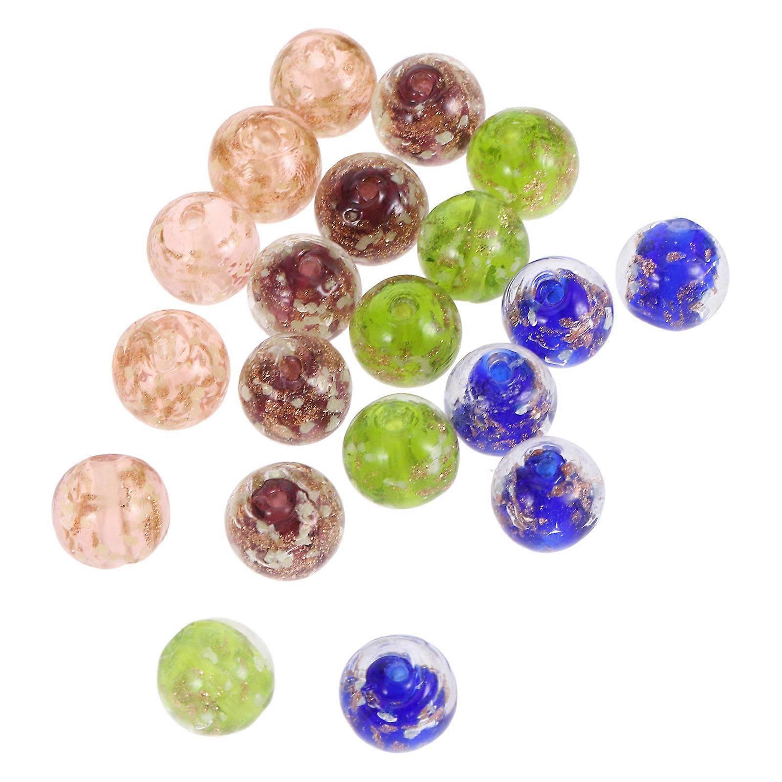 Round Glass Beads for Jewelry Making, Components, Creative Kits