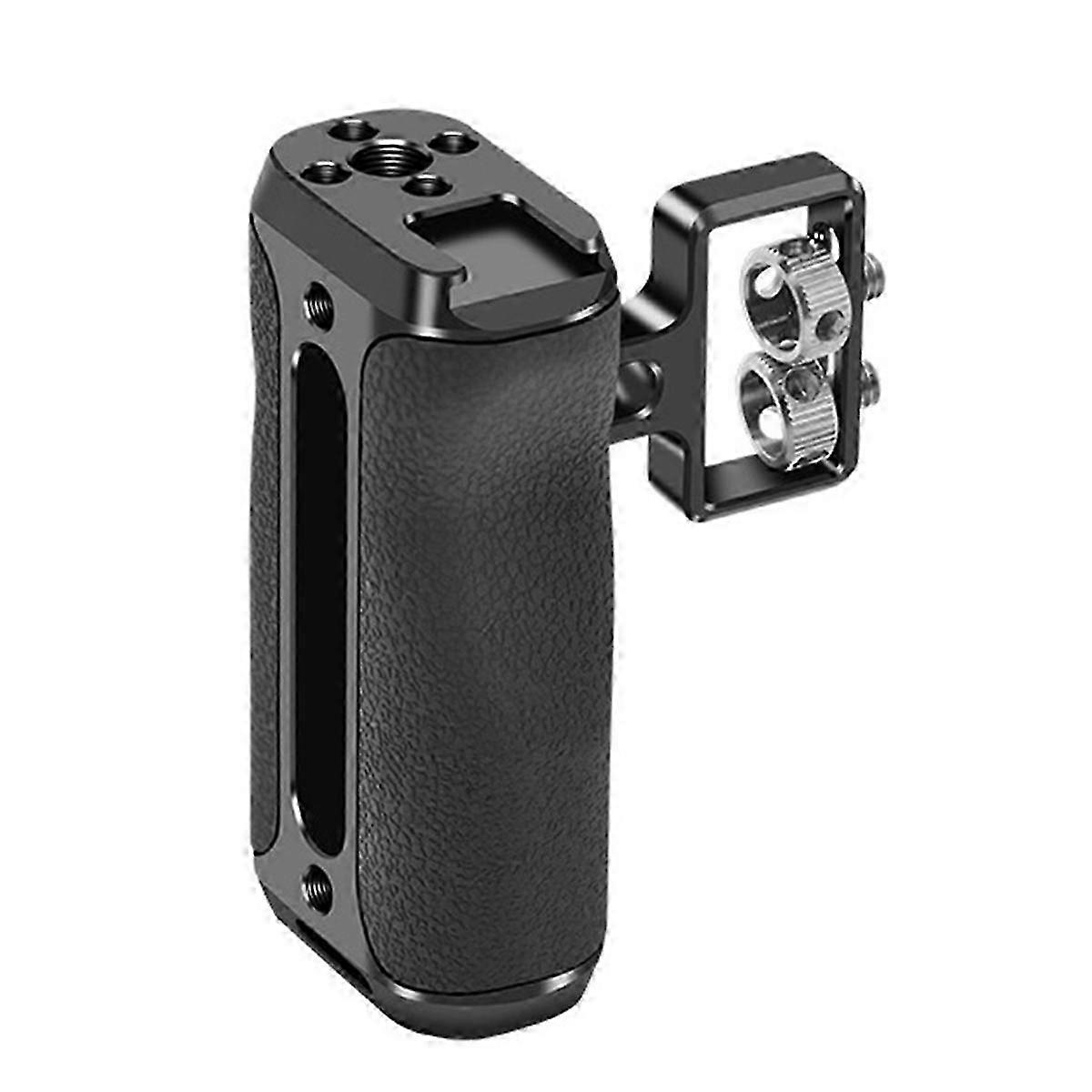 Universal Rail Clamp Side Handle Grip 1/4in Thread Camera Cage Handgrip for DSLR Camera Cage Cold Sh Edition 0709