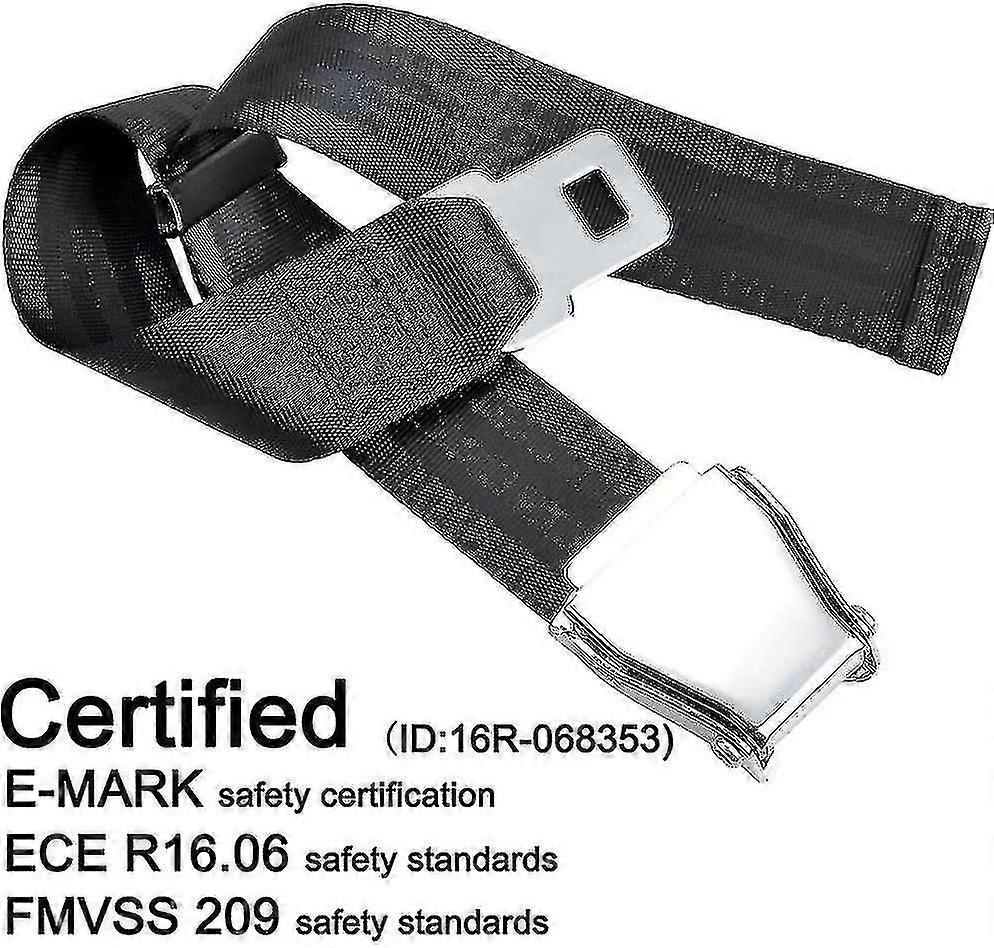 Belt Extender For Aircraft E4 Certified, Adjustable From 15.2 Cm To 81.3 Cm [jkw]