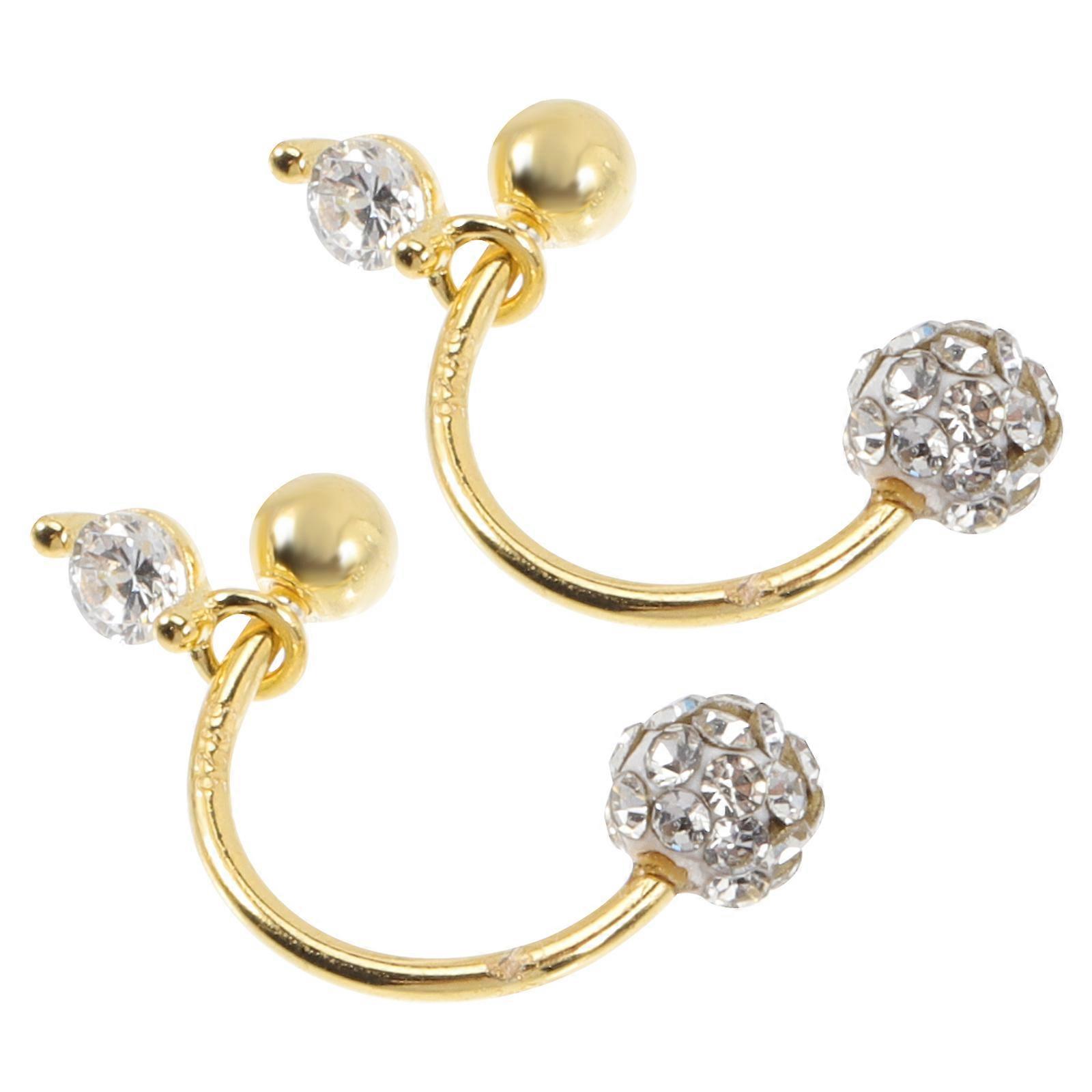 Trendy Earrings For Women Rhinestone Ear Studs Work And Life 1Pair Delicate Color Design