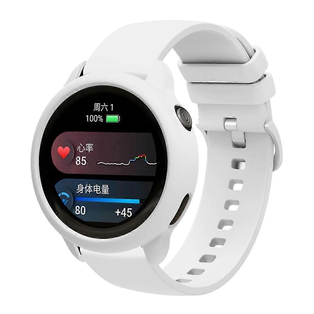 Compatible For GarminActive 6 Watch Band Silicone Replacement Strap with Protective Case